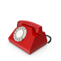 Red Vintage Phone PNG & PSD Images
