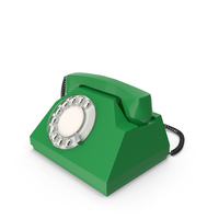 Green Vintage Phone PNG & PSD Images