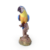 Ara Parrot Statue PNG & PSD Images