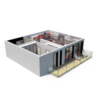 1 Bed Apartment Cross Section PNG & PSD Images