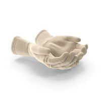 Two Gloves Suede Handful Pose PNG & PSD Images