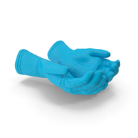 Two Gloves Rubber Handful Pose PNG & PSD Images