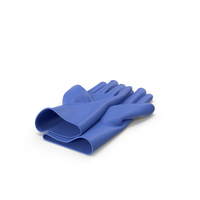 Blue Household Gloves PNG & PSD Images