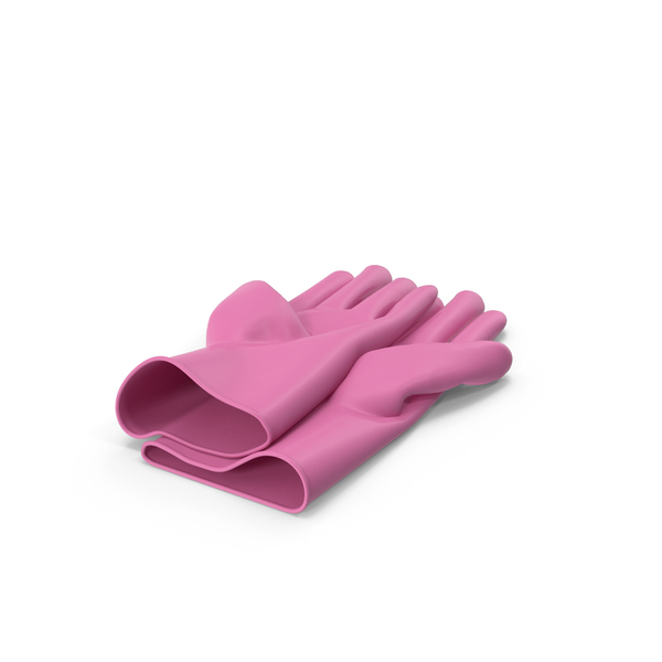Pink Household Gloves PNG & PSD Images