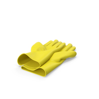 Yellow Household Gloves PNG & PSD Images