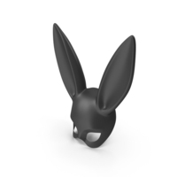 Black Rabbit Mask PNG & PSD Images