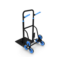Hand Truck Trolley Cart Blue PNG & PSD Images