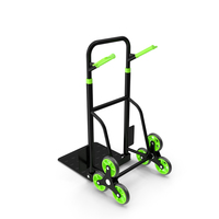Hand Truck Trolley Cart Green PNG & PSD Images