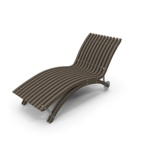Diamond Teak Chaise Lounge PNG & PSD Images