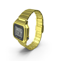 Golden Electronic Watch Generic PNG & PSD Images