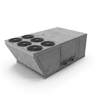 Industrial Rooftop Air Conditioning System Rusted PNG & PSD Images