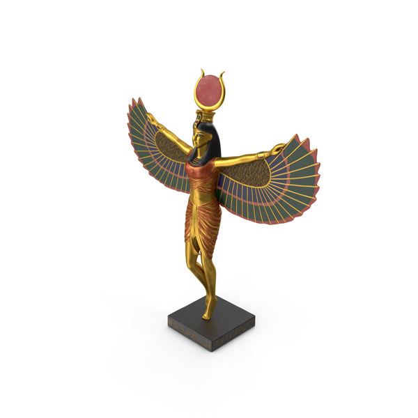 Isis Ancient Egyptian Goddess Statue PNG & PSD Images