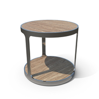 Zanuso Industrial Round Side Table PNG & PSD Images