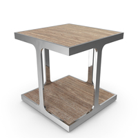 Zanuso Industrial Square Side Table PNG & PSD Images
