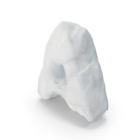 A Letter White Ice PNG & PSD Images