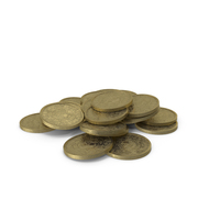 Gold Coins Heap Clean PNG & PSD Images