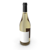 酒瓶白葡萄酒PNG和PSD图像