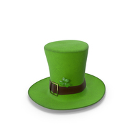 Leprechaun Hat With Clover Light PNG & PSD Images