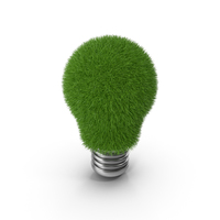 Green Energy Bulb Symbol PNG & PSD Images