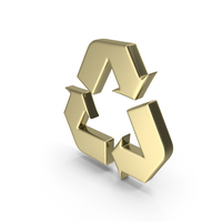 Gold Recycle Symbol PNG & PSD Images
