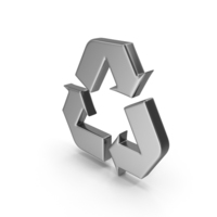 Silver Recycle Symbol PNG & PSD Images