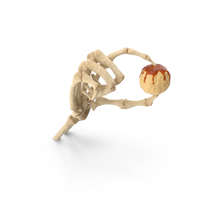 Skeleton Hand Holding A Caramel Glazed Chocolate Ball PNG & PSD Images