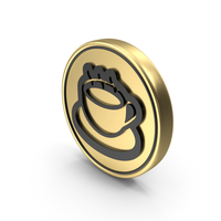 Hot Break Coffee Coin Logo Icon PNG & PSD Images