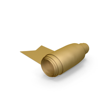 Gold Curling Silk Ribbon PNG & PSD Images