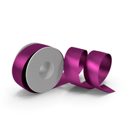 Fuchsia Foil Ribbon Spool PNG & PSD Images
