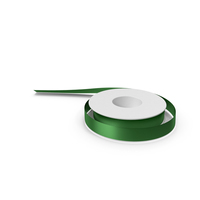 Green Foil Ribbon Spool PNG & PSD Images