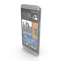 HTC One 2013 Silver PNG & PSD Images