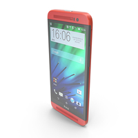 HTC One E8 Red PNG & PSD Images