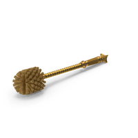 Luxury Golden Toilet Brush PNG & PSD Images
