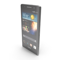 Huawei Ascend P6 Black PNG & PSD Images