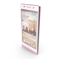 Huawei Ascend P6 Pink PNG & PSD Images