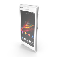 Sony Xperia L White PNG & PSD Images