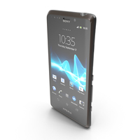 Sony Xperia T and LTE T Black PNG & PSD Images