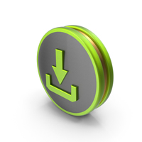 Green Download Icon PNG & PSD Images