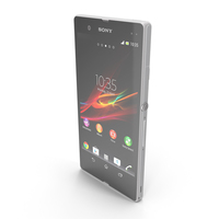 Sony Xperia Z White PNG & PSD Images