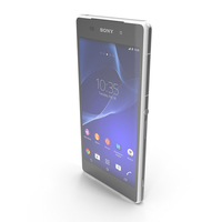 Sony Xperia Z2 White PNG & PSD Images