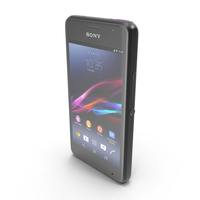 Sony Xperia E1 & E1 Dual Black PNG & PSD Images