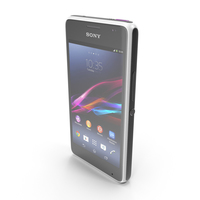 Sony Xperia E1 & E1 Dual White PNG & PSD Images