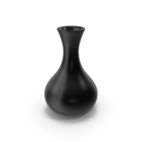 Ceramic Vase Black PNG & PSD Images
