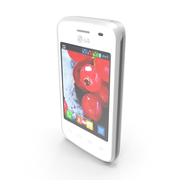 LG Optimus L1 II Tri E475 White PNG & PSD Images