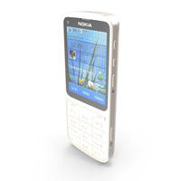 Nokia C3-01 Touch and Type White PNG & PSD Images