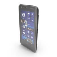 Nokia Lumia 620 Black and White PNG & PSD Images