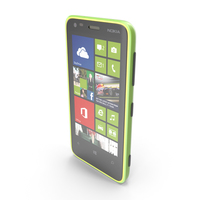 Nokia Lumia 620 Green-Orange-Magenta PNG & PSD Images