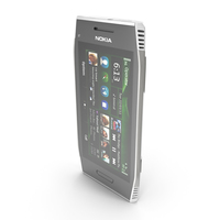 Nokia X7-00 Silver Steel PNG & PSD Images