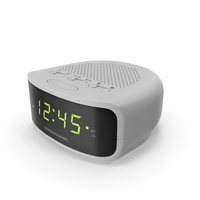 Magnasonic Digital Clock Radio White PNG & PSD Images