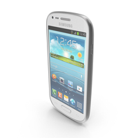Samsung Galaxy S III Mini VE White PNG & PSD Images